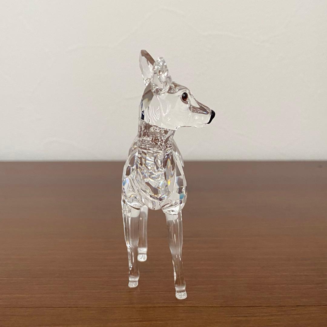 SWAROVSKI スワロフスキー クリスタル 雌ジカ 鹿 置物