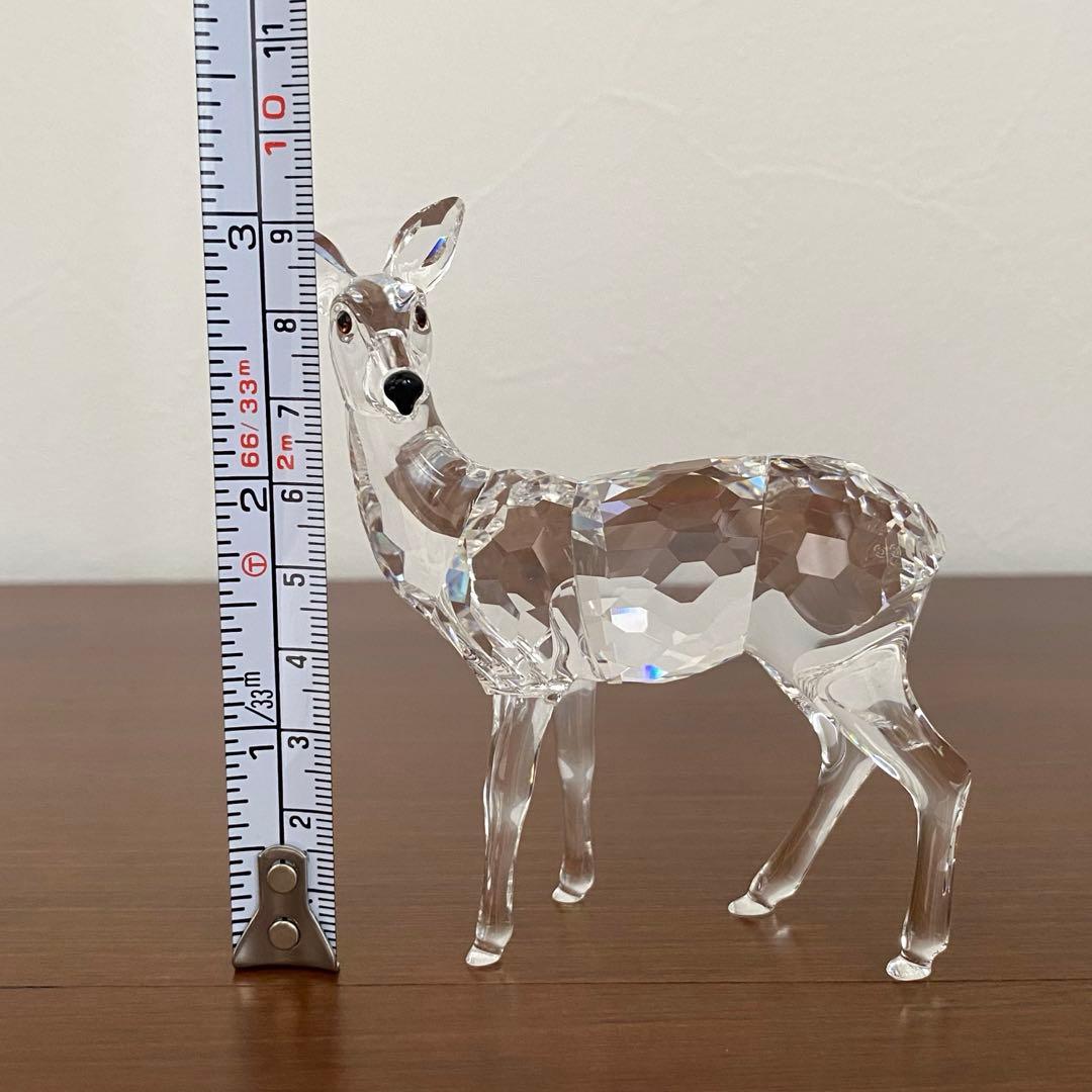 SWAROVSKI スワロフスキー クリスタル 雌ジカ 鹿 置物
