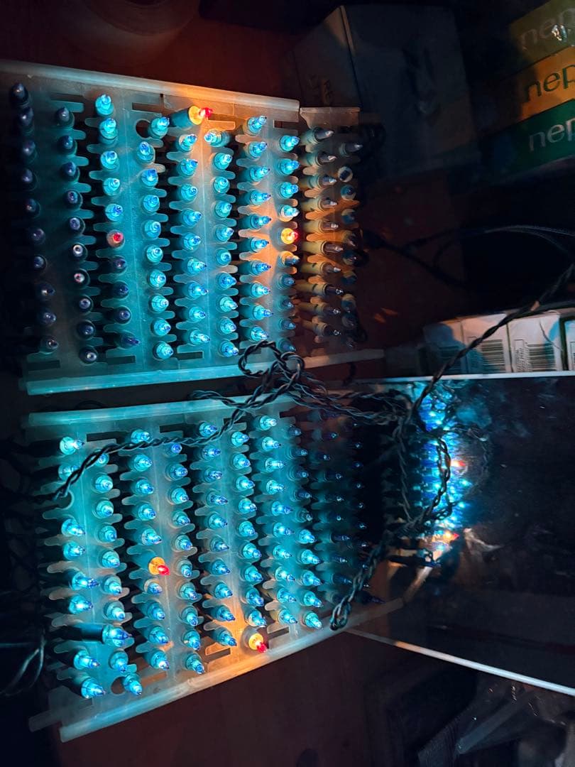 青赤LED二段式装飾ライト　200個