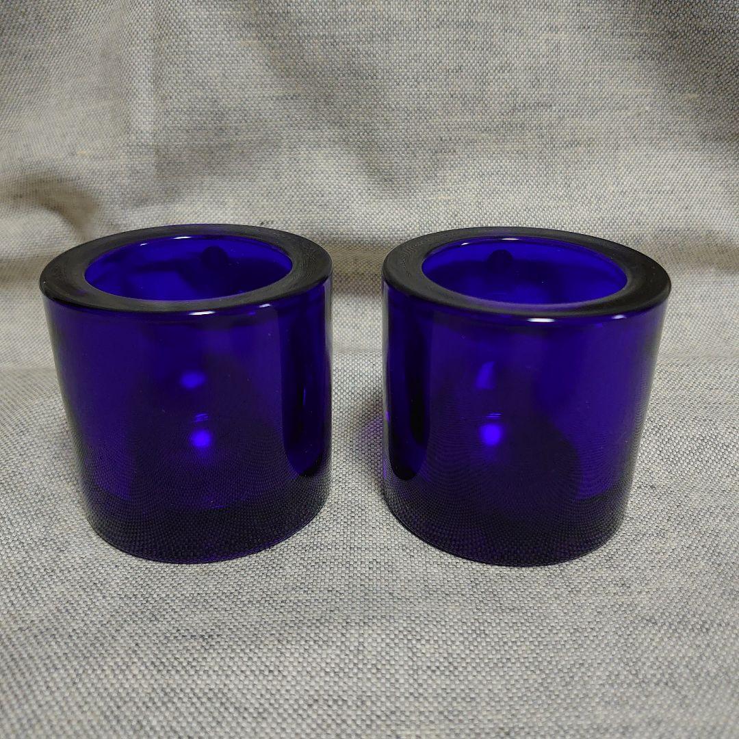 イッタラ マリメッコ kivi コバルトブルー 2個 キビ キャンドルホルダー