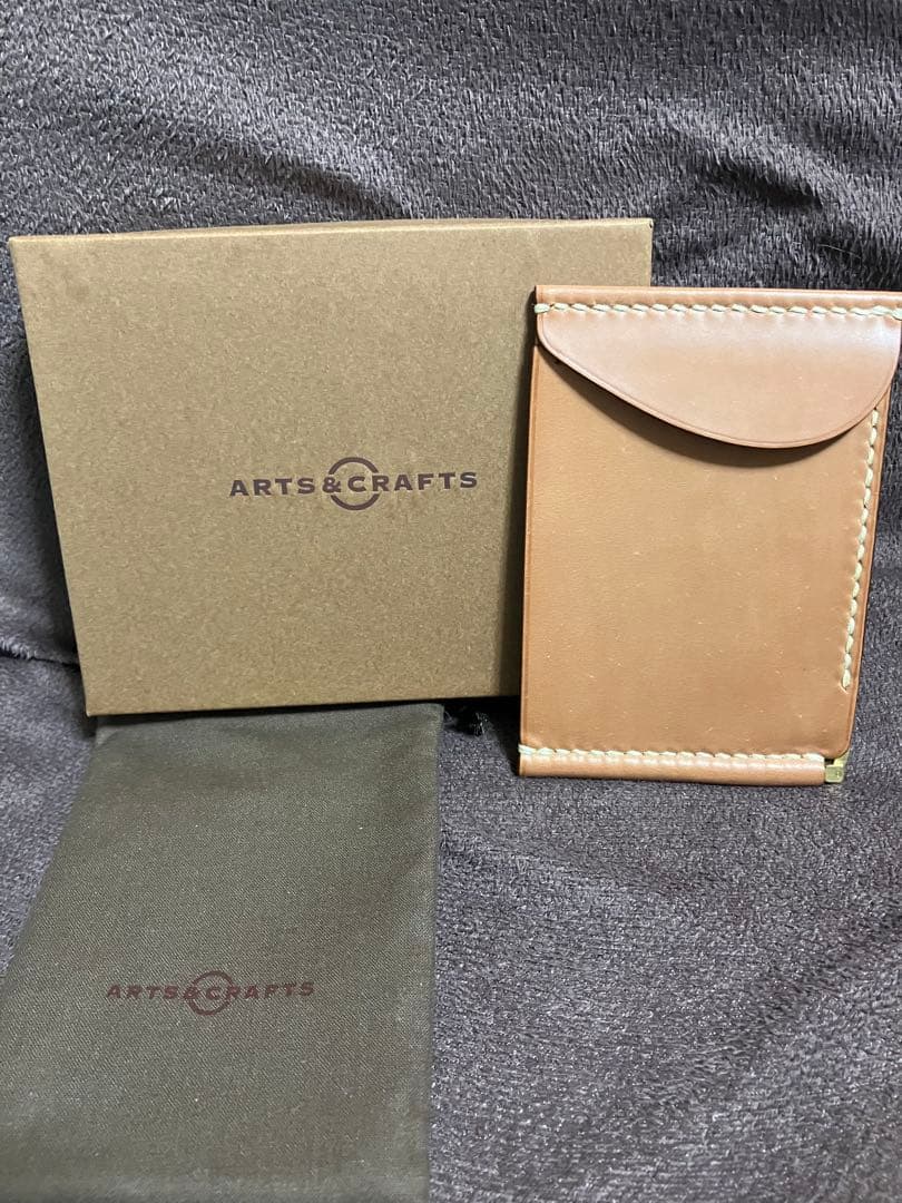 ARTS&CRAFTS　コードバン　マネークリップ　未使用　ナチュラル