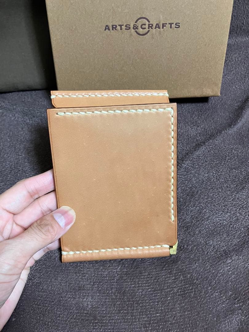 ARTS&CRAFTS　コードバン　マネークリップ　未使用　ナチュラル