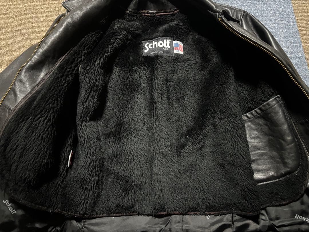 schott AT101 34 トラッカージャケット インナー付