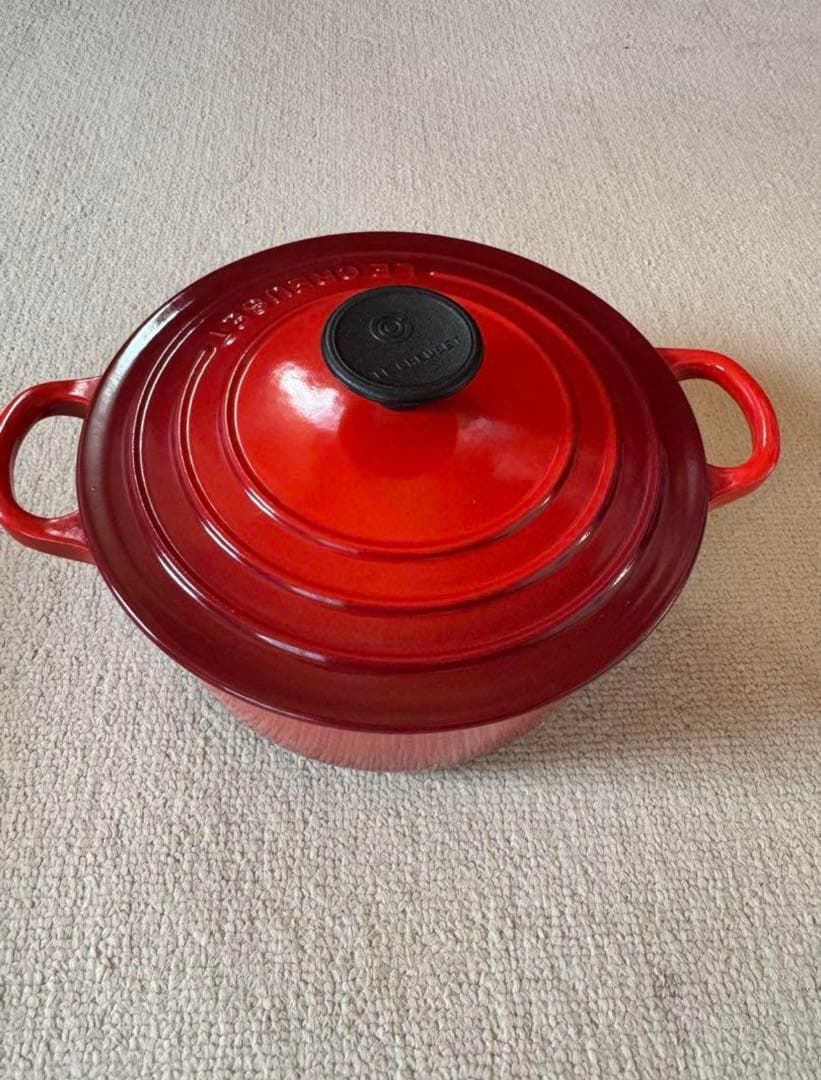 新品未使用 ルクルーゼ 18cm チェリーレッド