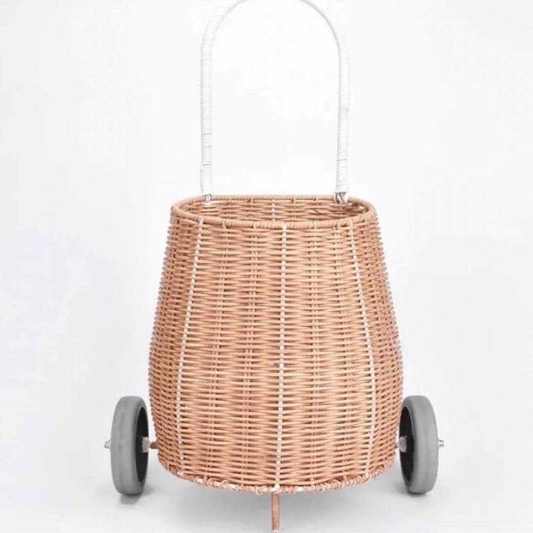 カゴ収納　カゴ　収納　ラタン家具　ナチュラルインテリア　子供部屋　インテリア雑貨