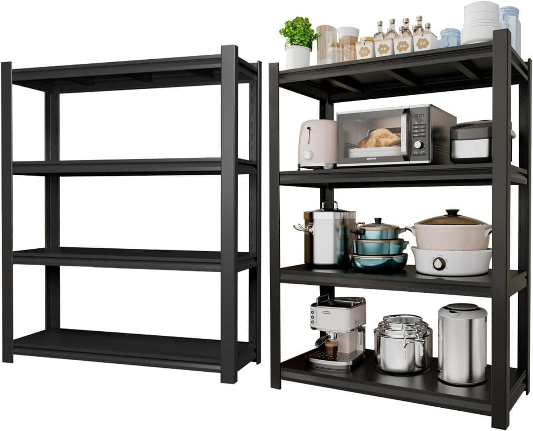 スチールラック本体 高耐荷重収納棚 倉庫 ガレージ メタルラック 収納ラック