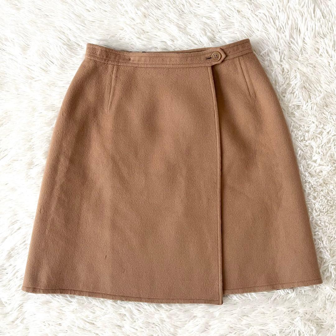 Burberrys ウール ラップスカート ノバチェック　ベージュ