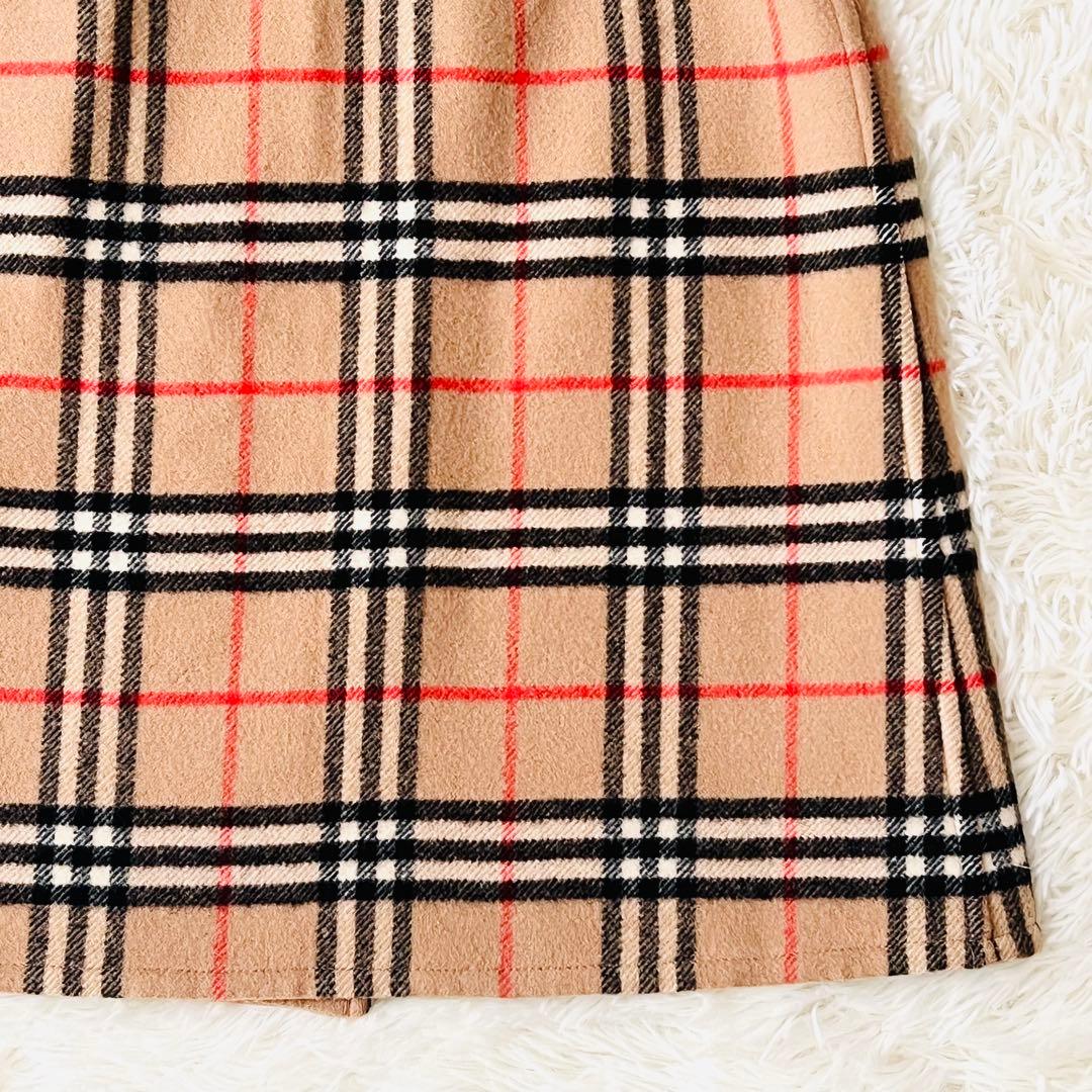 Burberrys ウール ラップスカート ノバチェック　ベージュ