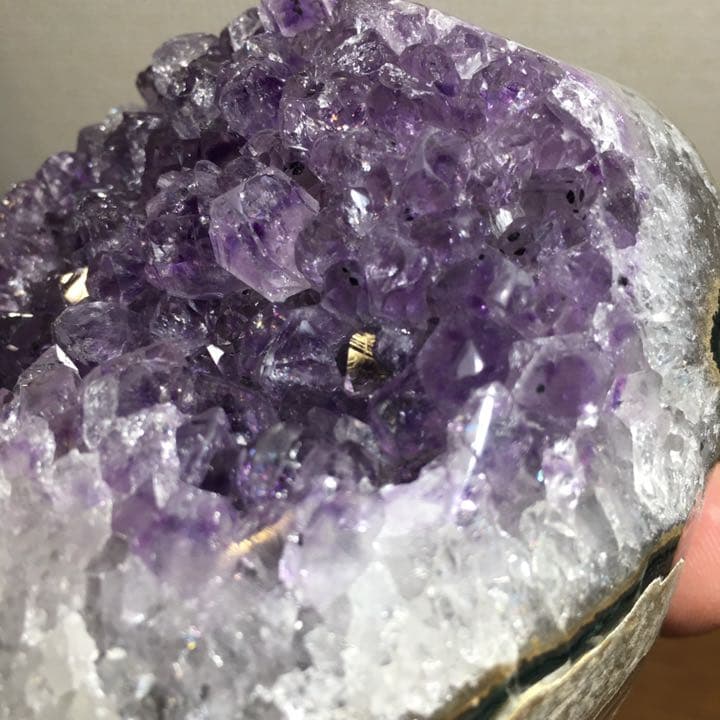 高品質 アメジストドームミニクラスター(ブラジル産) 台座込 本物保証　送料無料