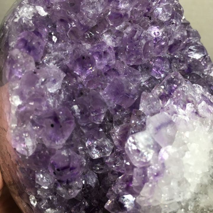 高品質 アメジストドームミニクラスター(ブラジル産) 台座込 本物保証　送料無料