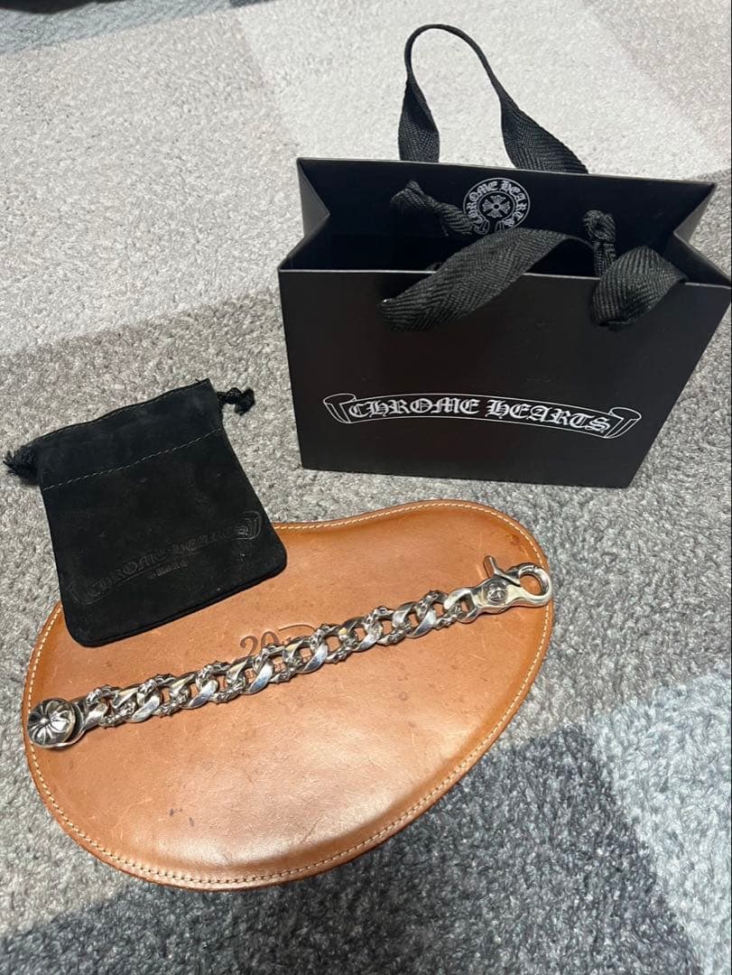 期間限定　クロムハーツファンシーリンククリップシルバーブレスレット 13リンク