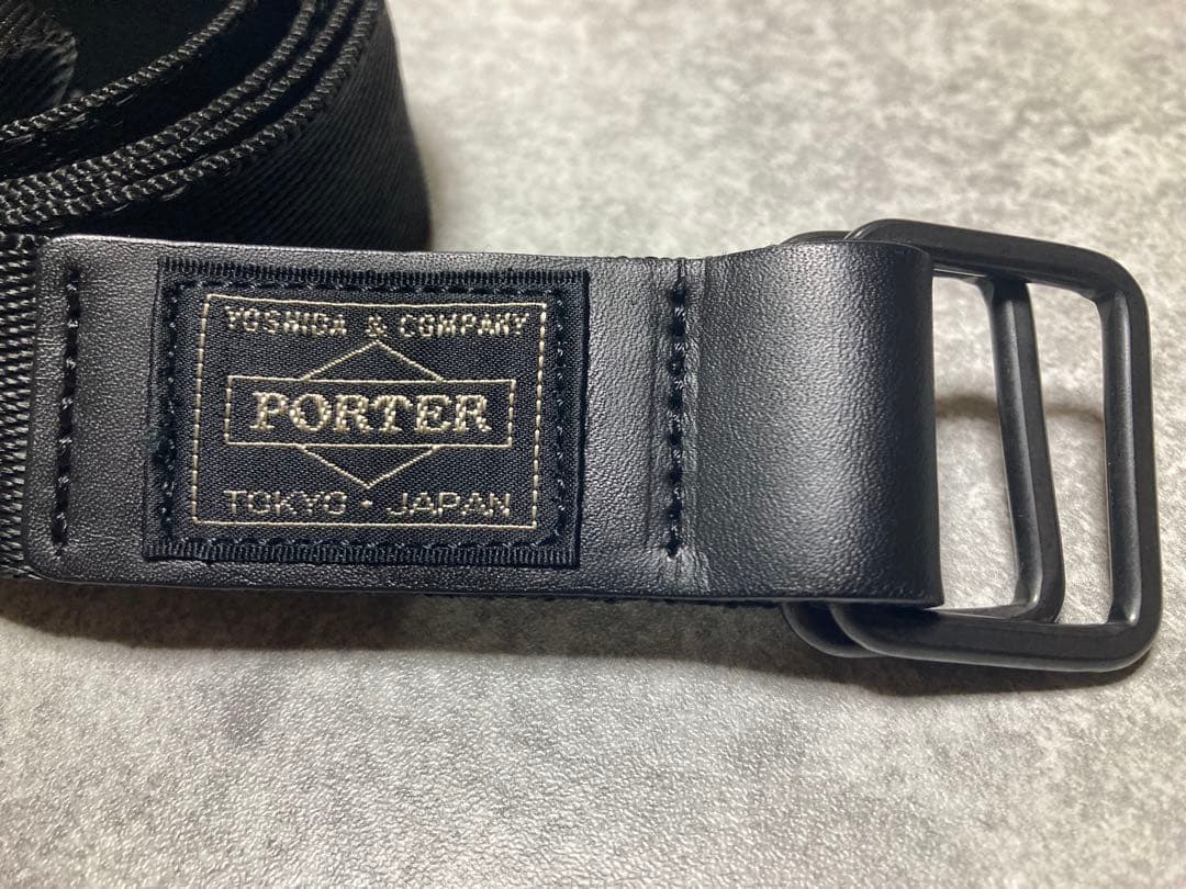 【美品】PORTER × N.HOLLYWOOD アーミーベルト ブラック