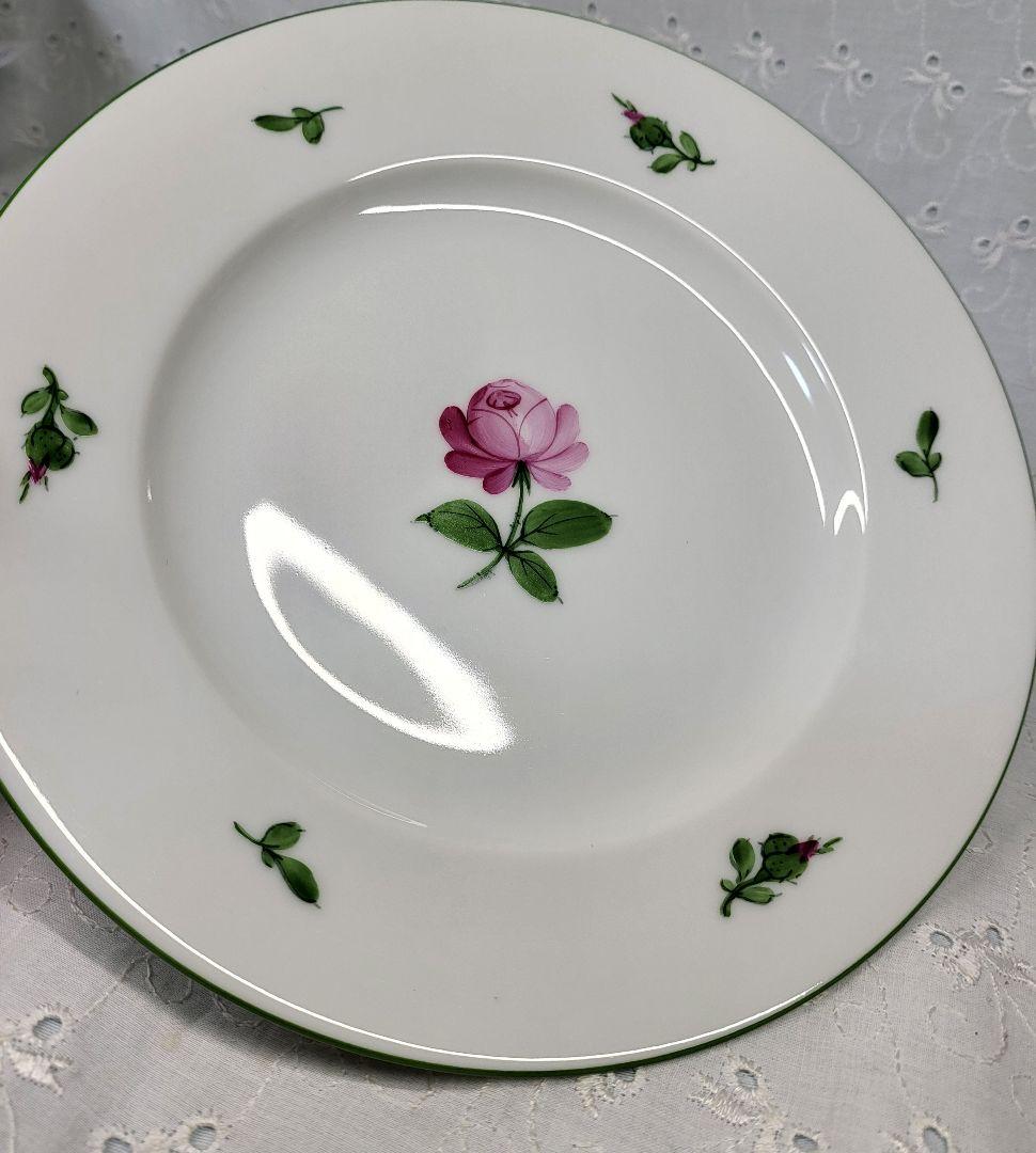 未使用✨アウガルテン ウィンナーローズ デザート プレート 皿 検)ヘレンド薔薇
