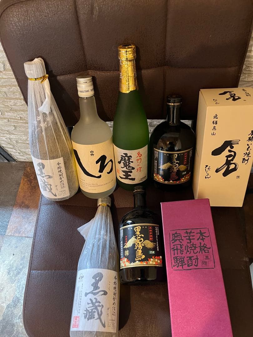 魔王（箱入り）黒蔵 、黒霧島など焼酎 720ml 8本セット