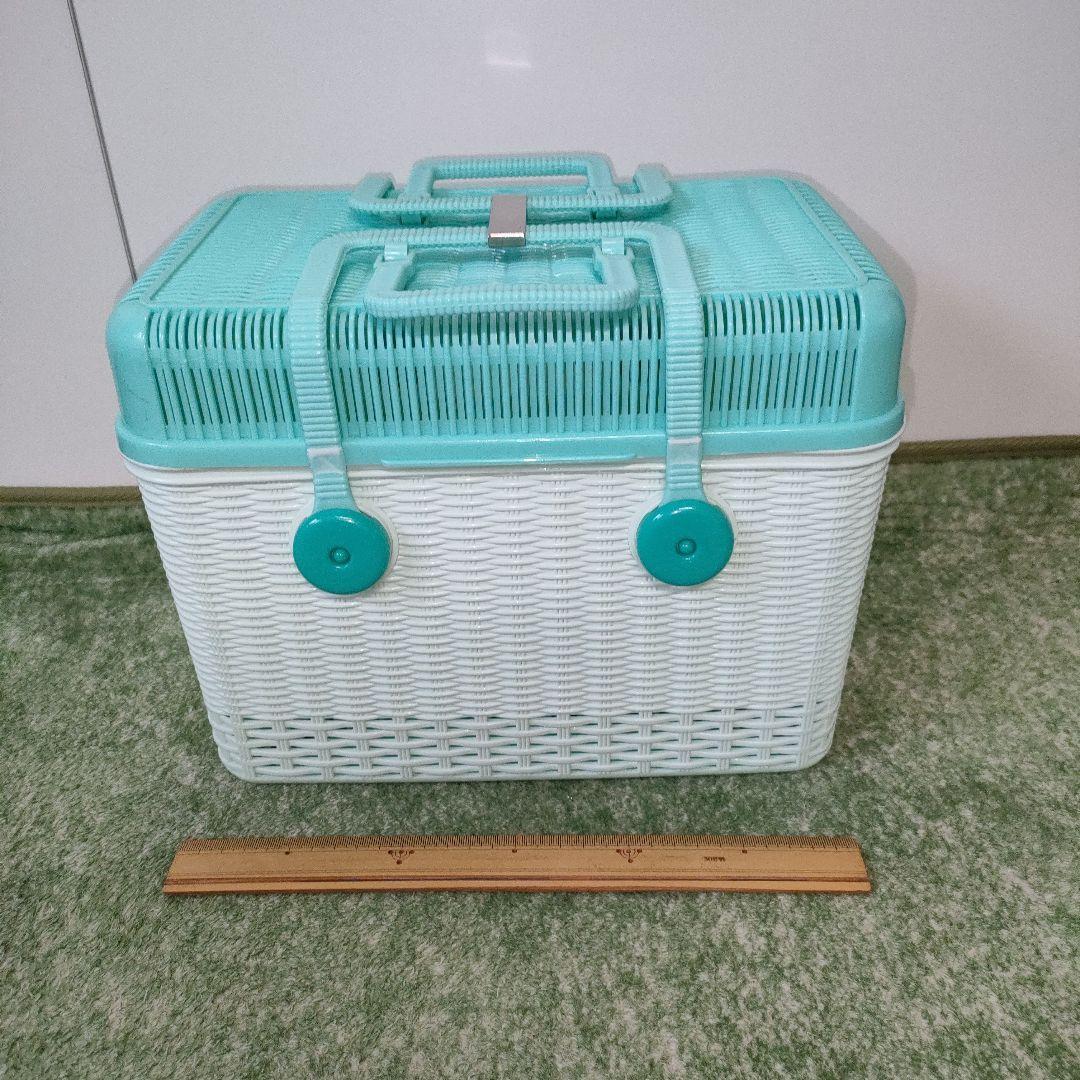 昭和レトロポップ　花柄鍋　ホーローピクニックバスケット　カゴ　まとめてセット