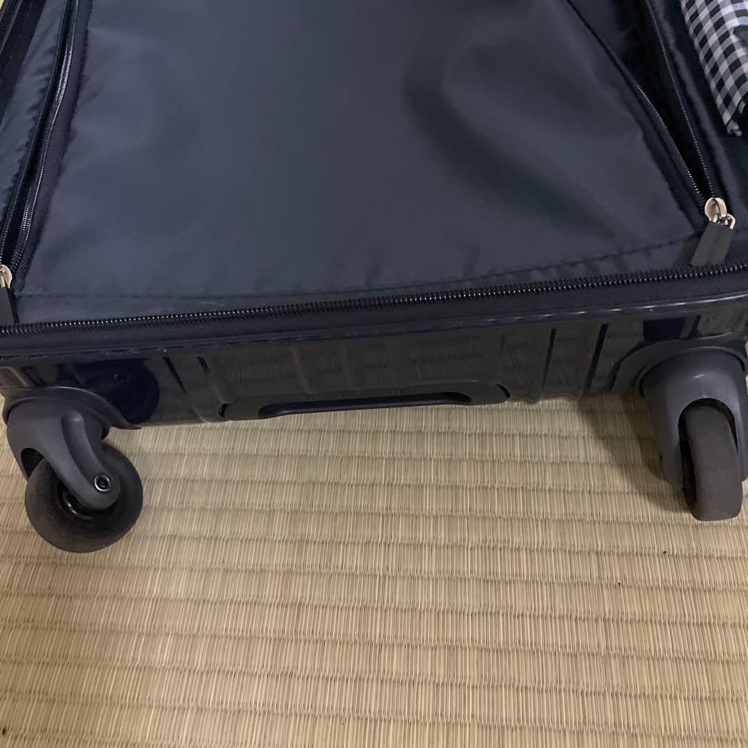 hands+ スーツケース フロントオープン ネイビー 機内持込可