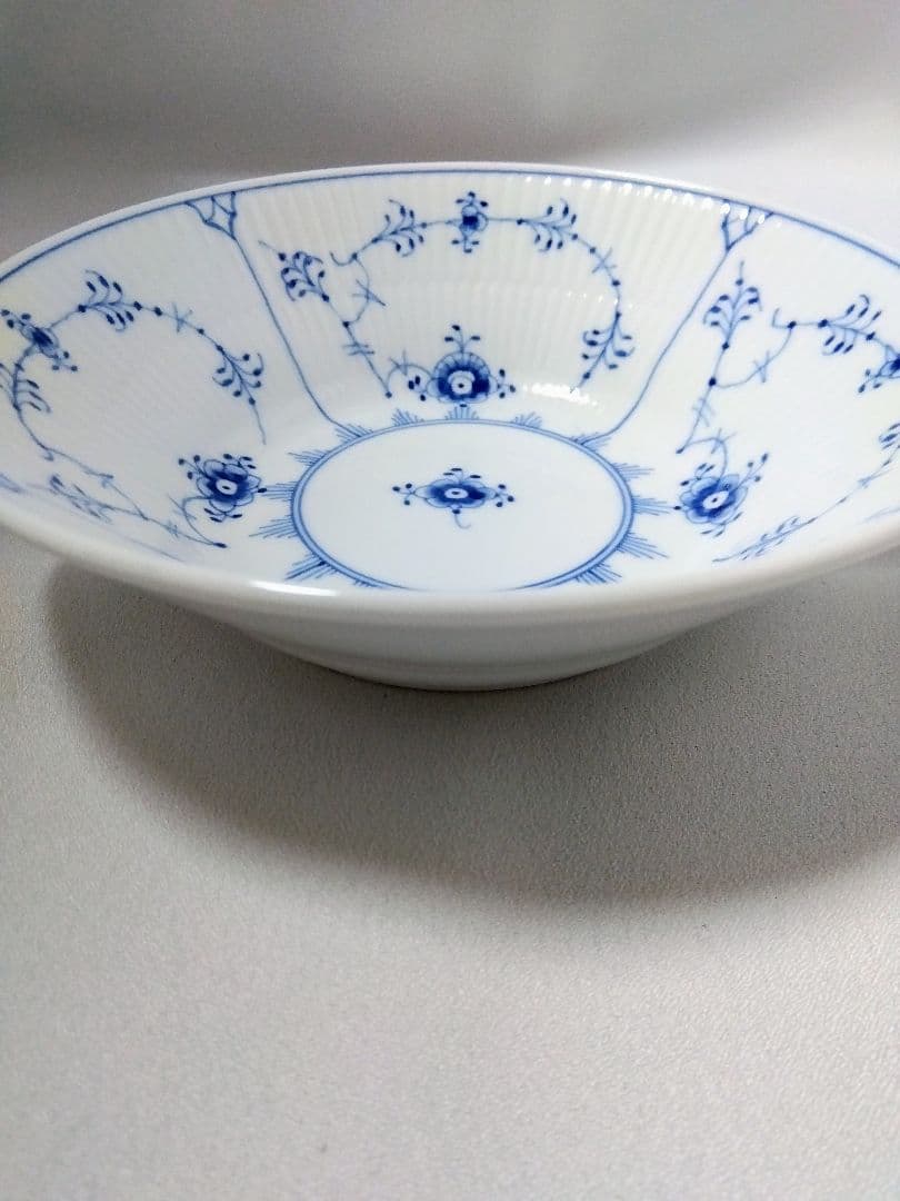 ロイヤルコペンハーゲン ブルーフルーテッドプレイン ディーププレート 17センチ