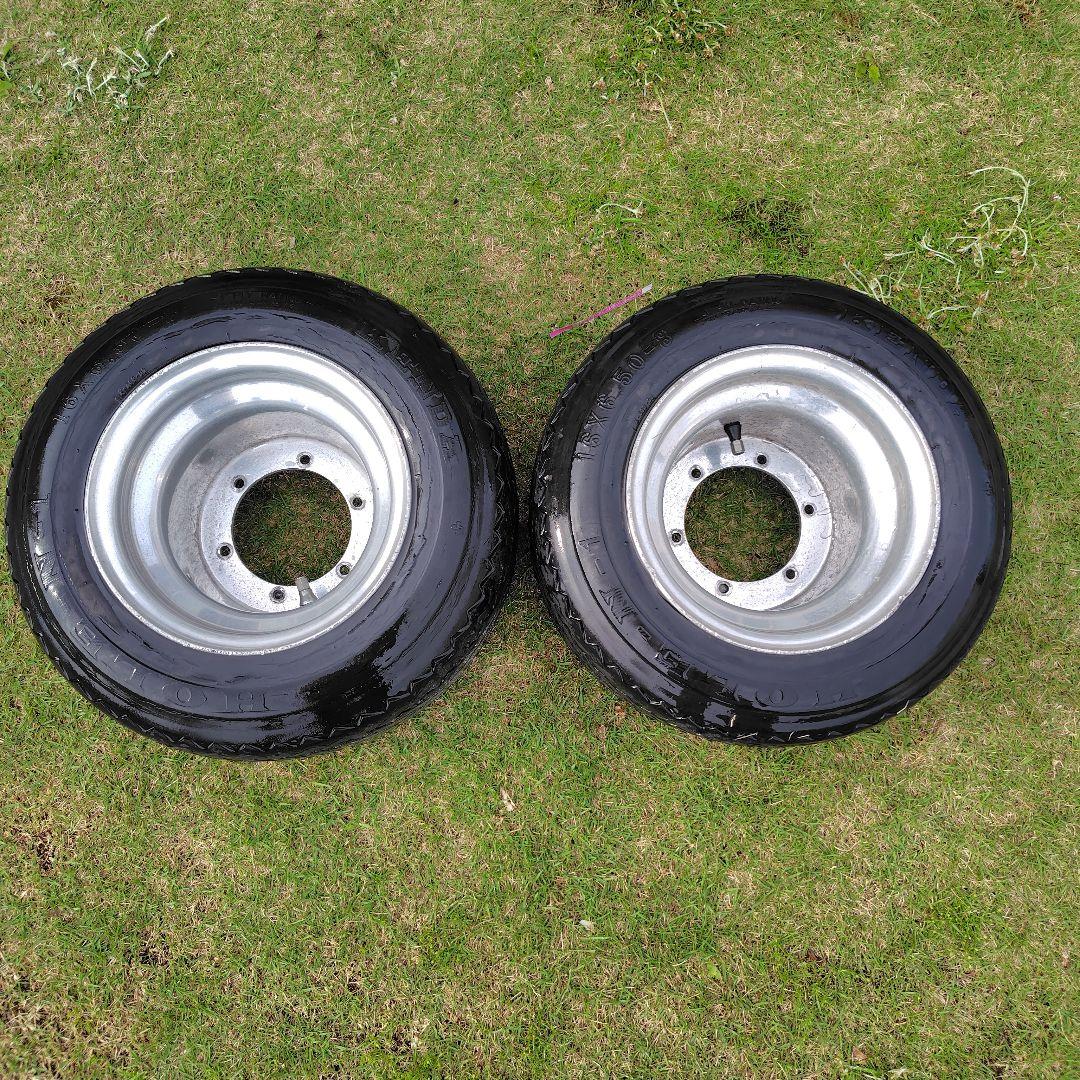 ジャイロ用　アルミホイール付きタイヤ 16x6.50-8