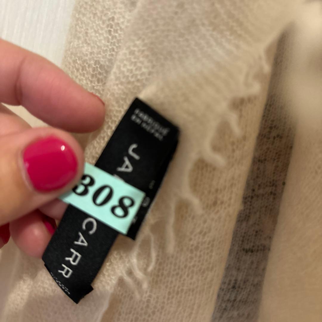 H.P France JANE CARR カシミヤ100%素材ストール