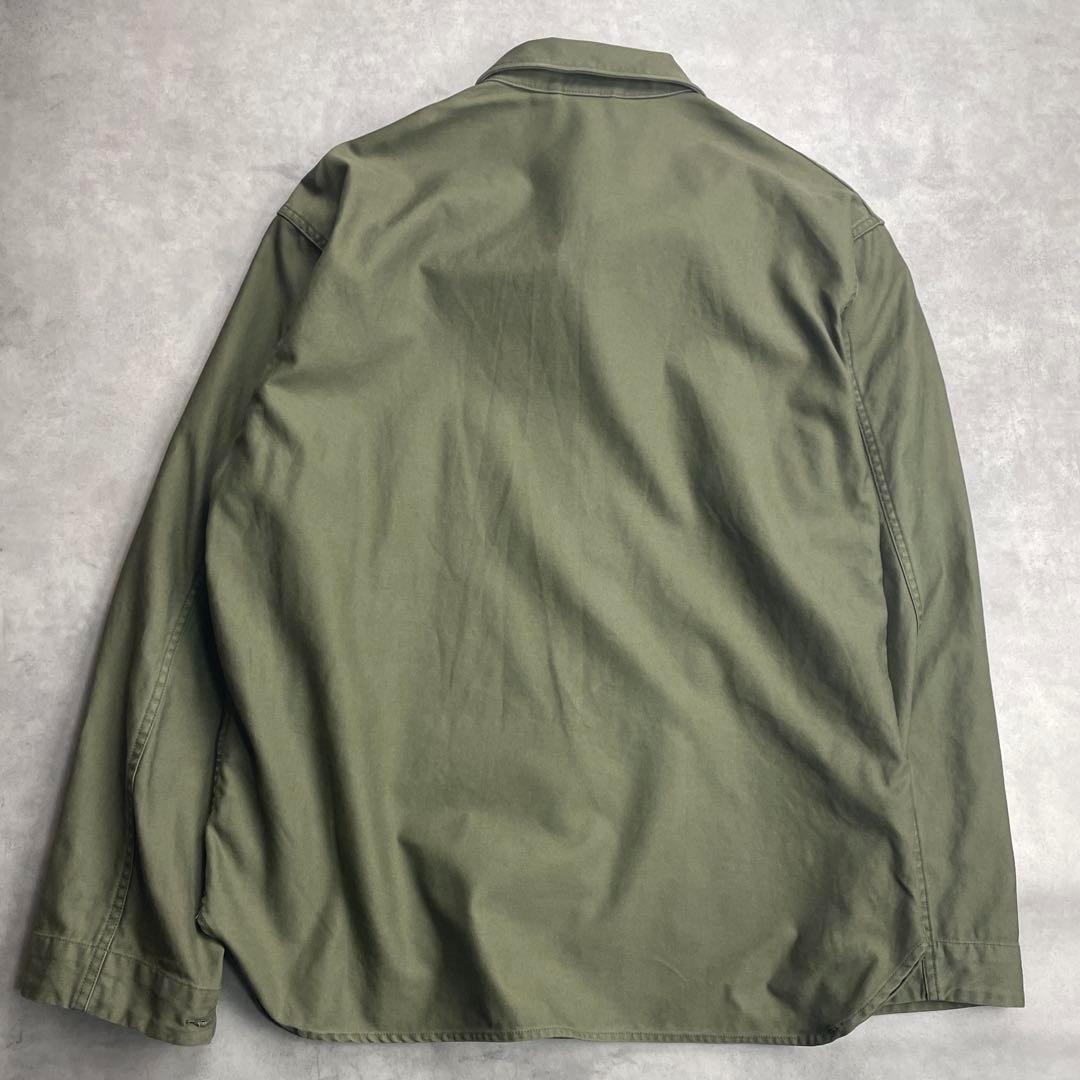 極美品 ミューズドゥドゥーズィエムクラス ミリタリーシャツジャケット カーキ