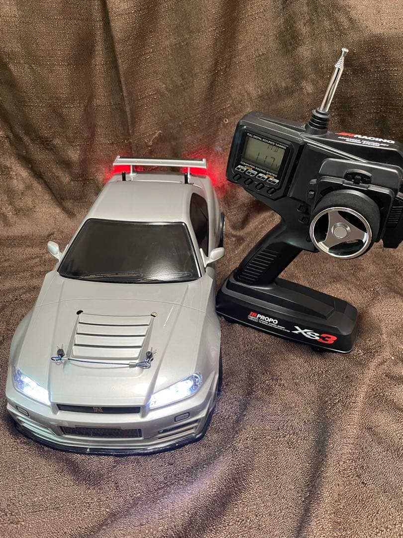 HPI RS4 PRO シャーシ　GTR34ボディ　メカ付き　値下げ交渉不可