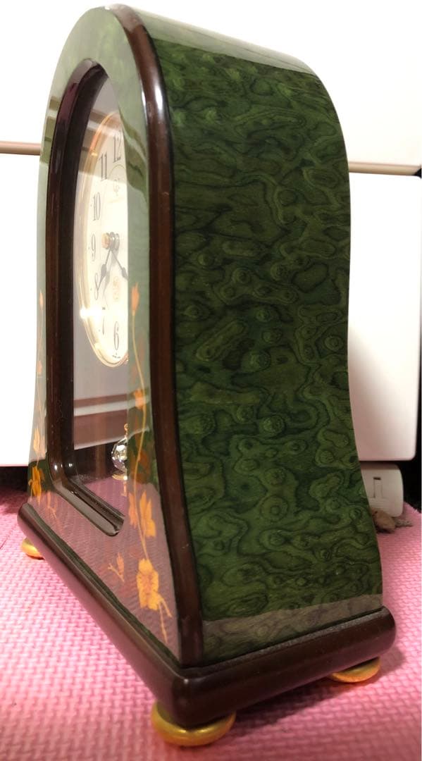 ジャンク　置時計クィーンエリザベス2 リズム時計