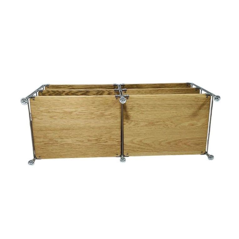 無印良品 MUJI ステンレスユニットシェルフ オーク材