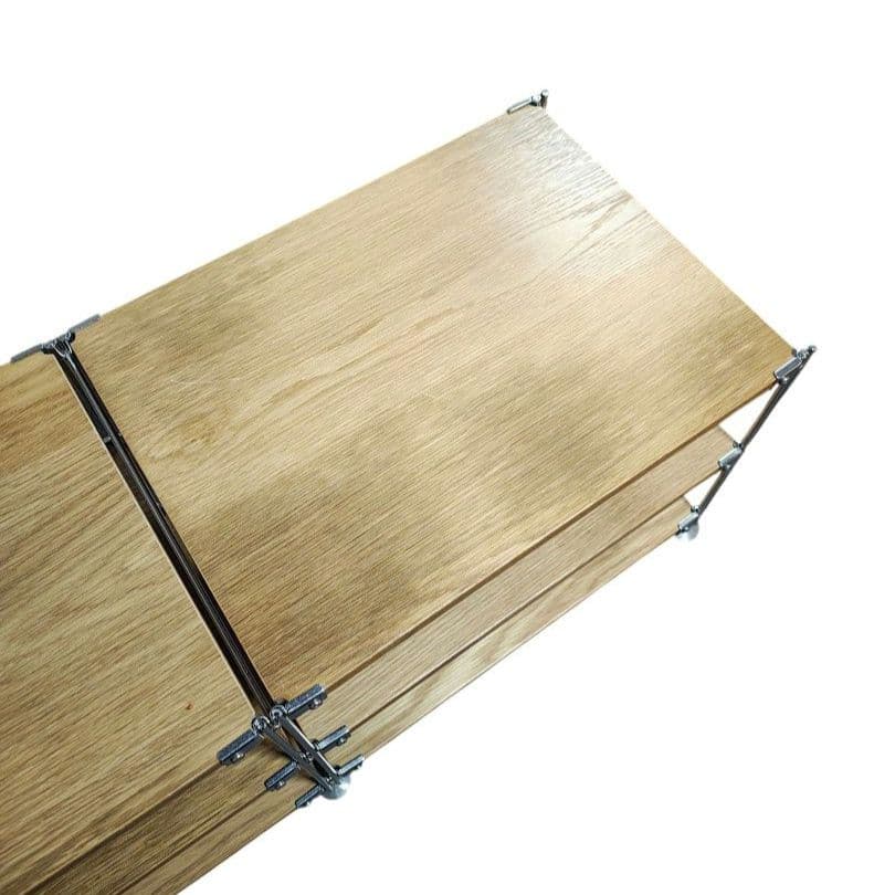 無印良品 MUJI ステンレスユニットシェルフ オーク材