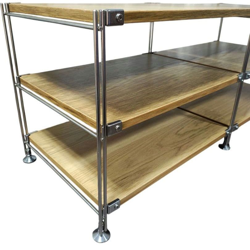 無印良品 MUJI ステンレスユニットシェルフ オーク材