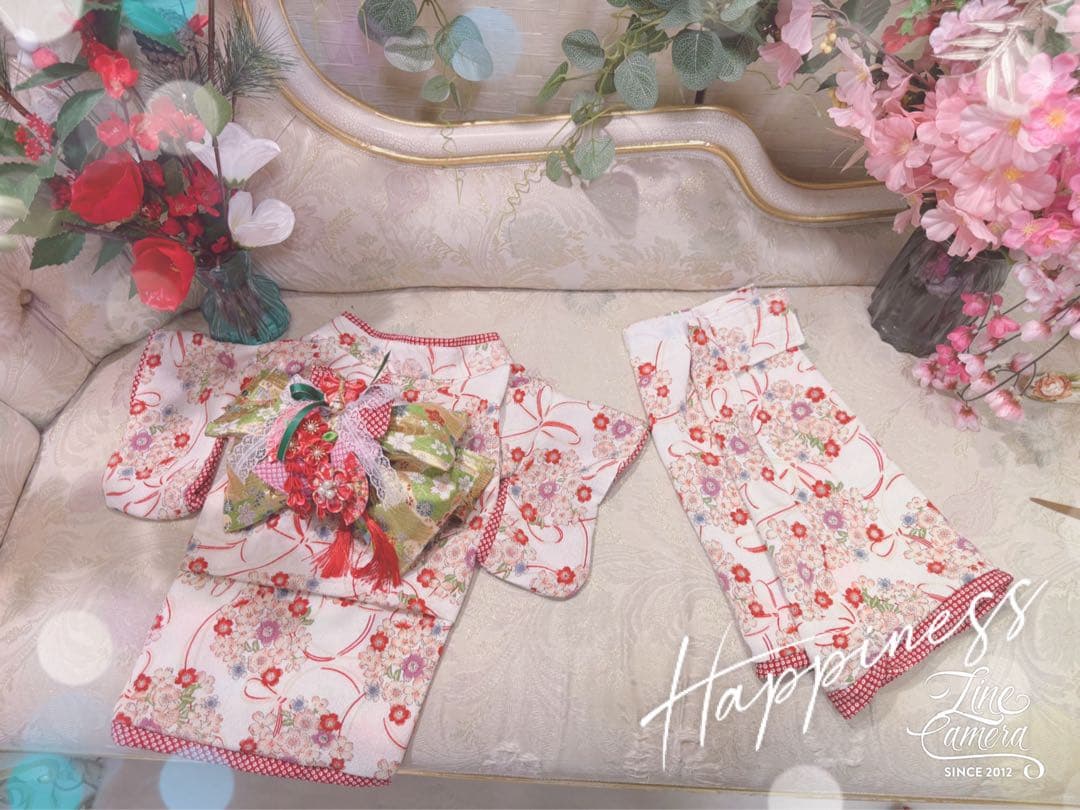 B420.pon2pan2☆オーダー☆犬お着物☆犬お引き摺りお着物