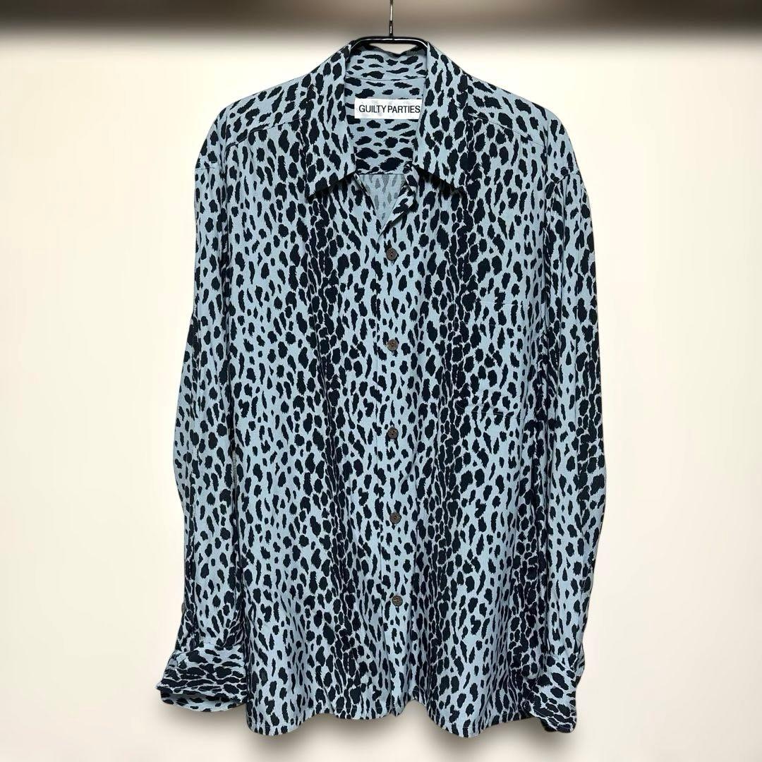 wackomaria ワコマリア レオパード ハワイアン シャツ ブルー M