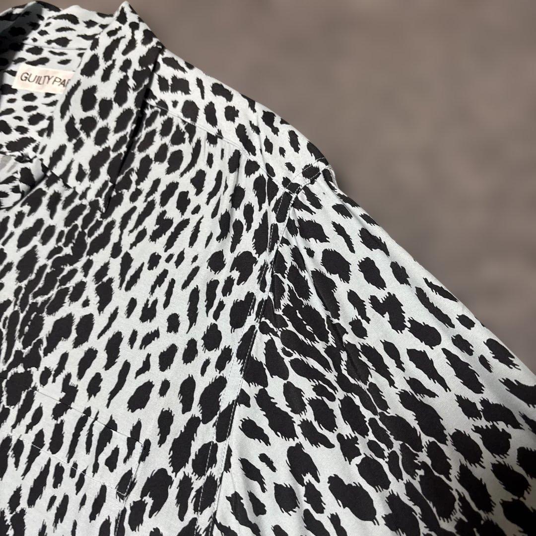 wackomaria ワコマリア レオパード ハワイアン シャツ ブルー M