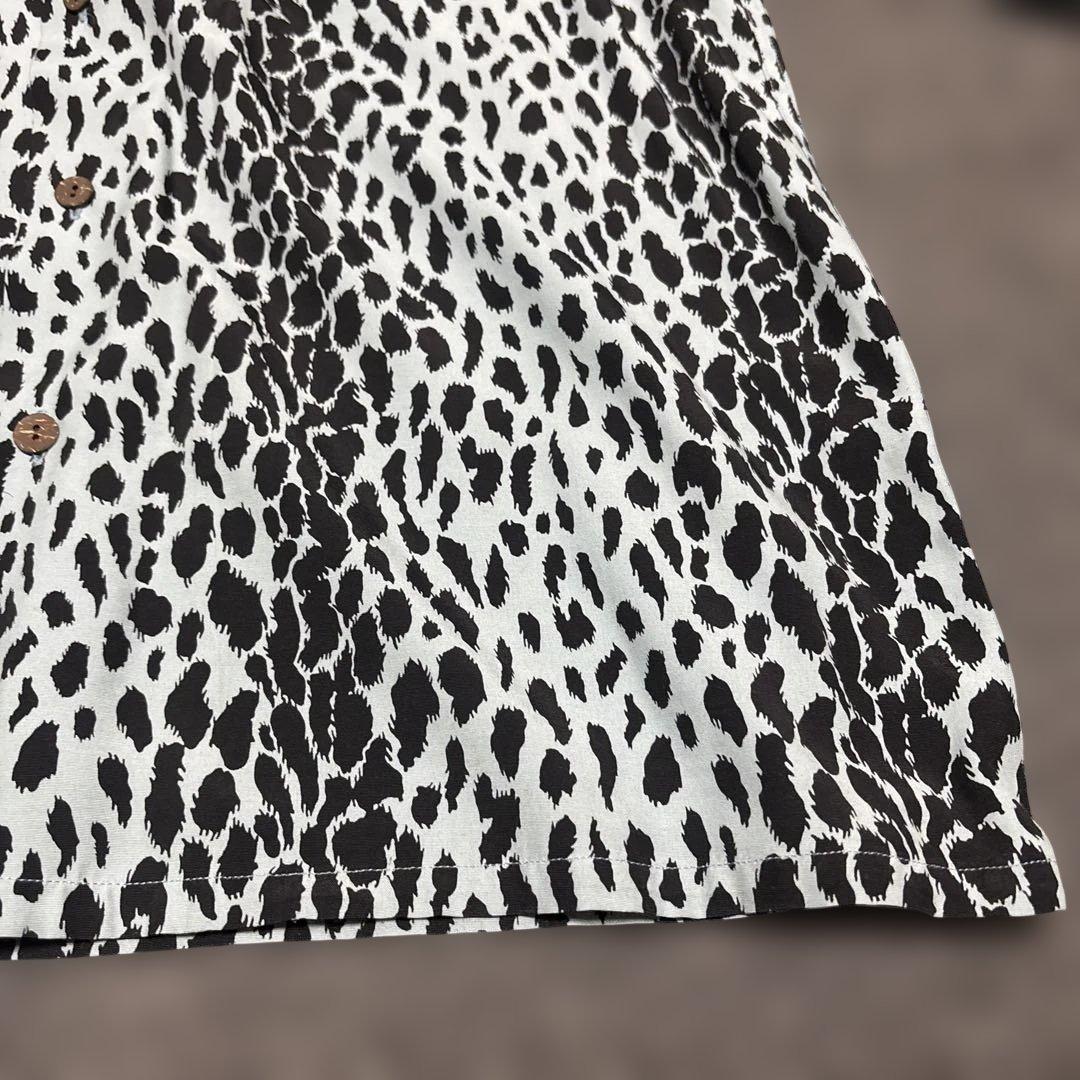 wackomaria ワコマリア レオパード ハワイアン シャツ ブルー M