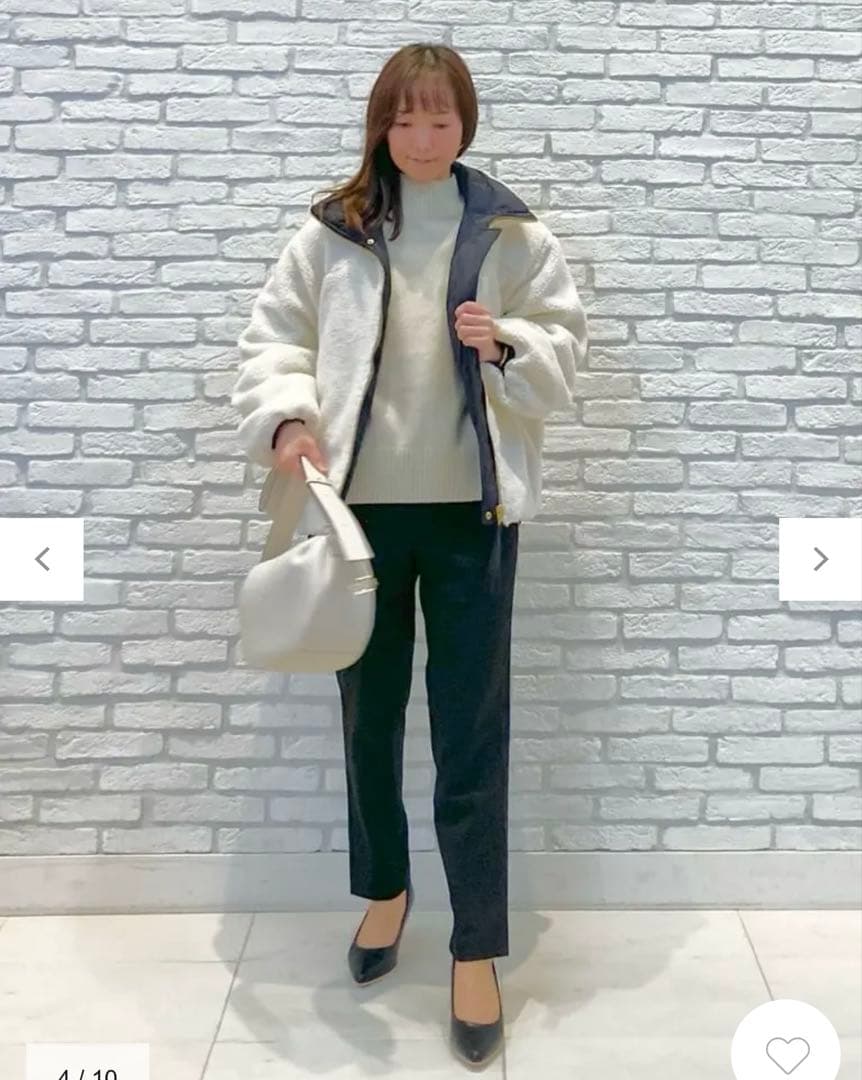 【TAION×UNFILO】リバーシブル ボアダウンジャケット グレー S 美品