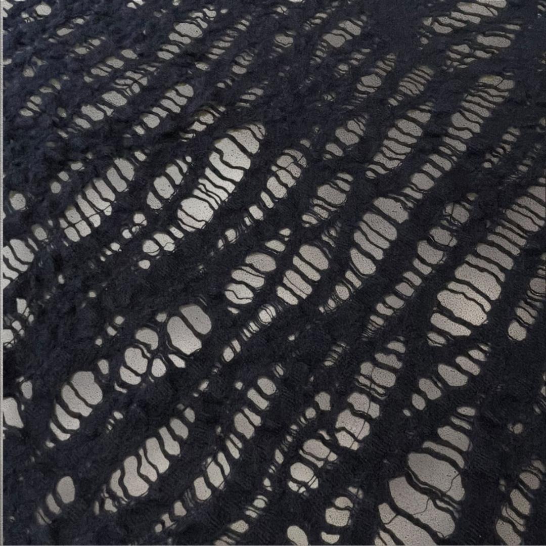 入手困難 Y’s ヨウジヤマモト クラッシュ編 厚手ウールストール 大判 y2k