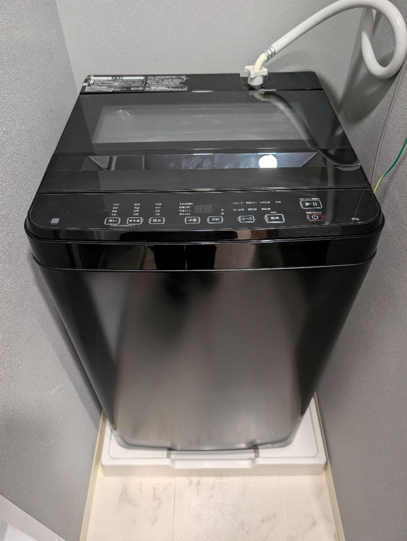 2025年製 ニトリ 洗濯機 6kg ブラック NTR60 ガラストップ