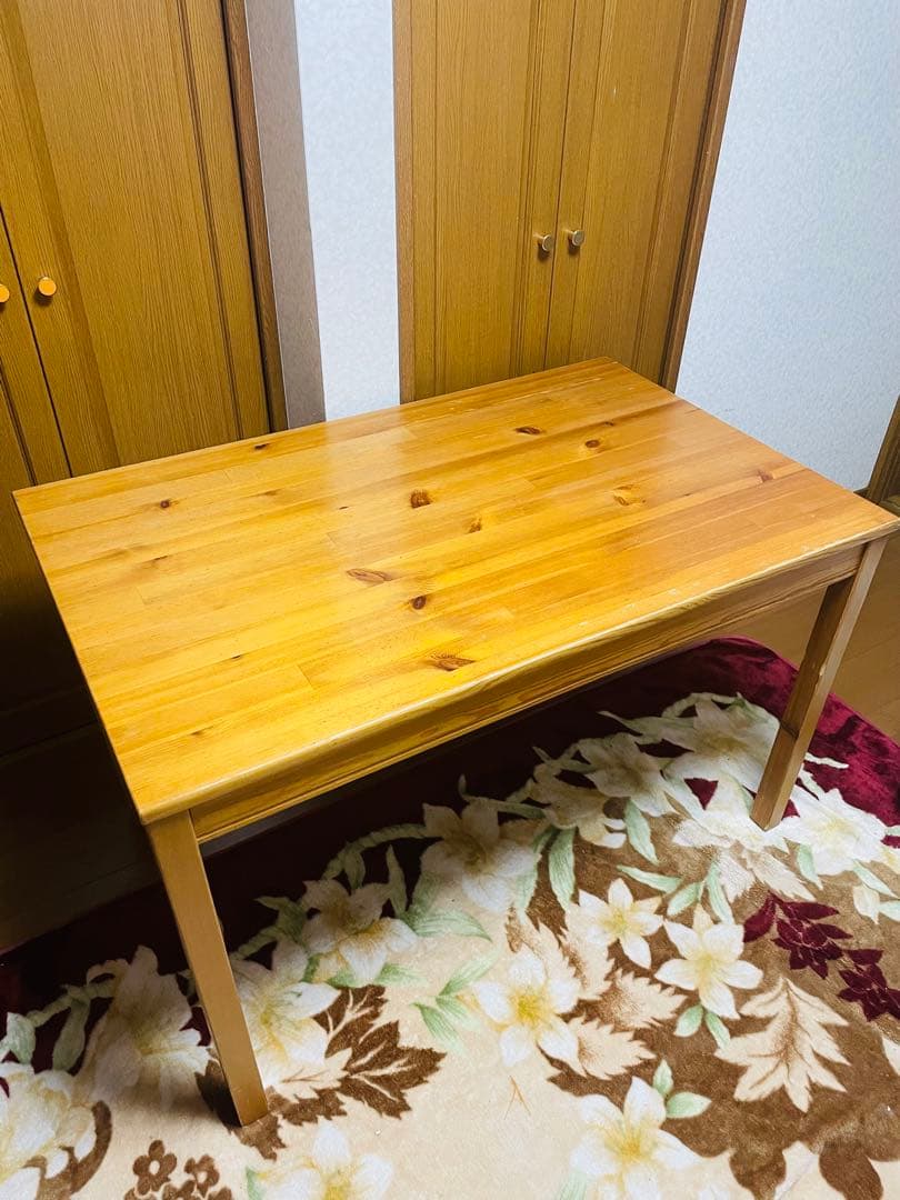 カントリーモデル　ナチュラルウッド 木製 ダイニングテーブル 中型