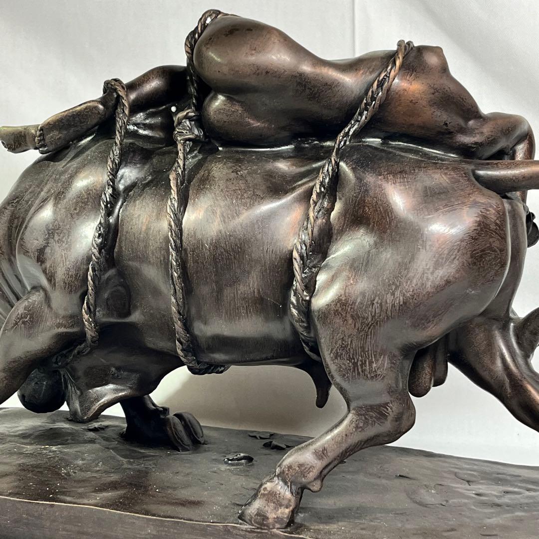 ブロンズ像 林良慶 ブロンズ エウロペの略奪 東京書芸館 約12Kg