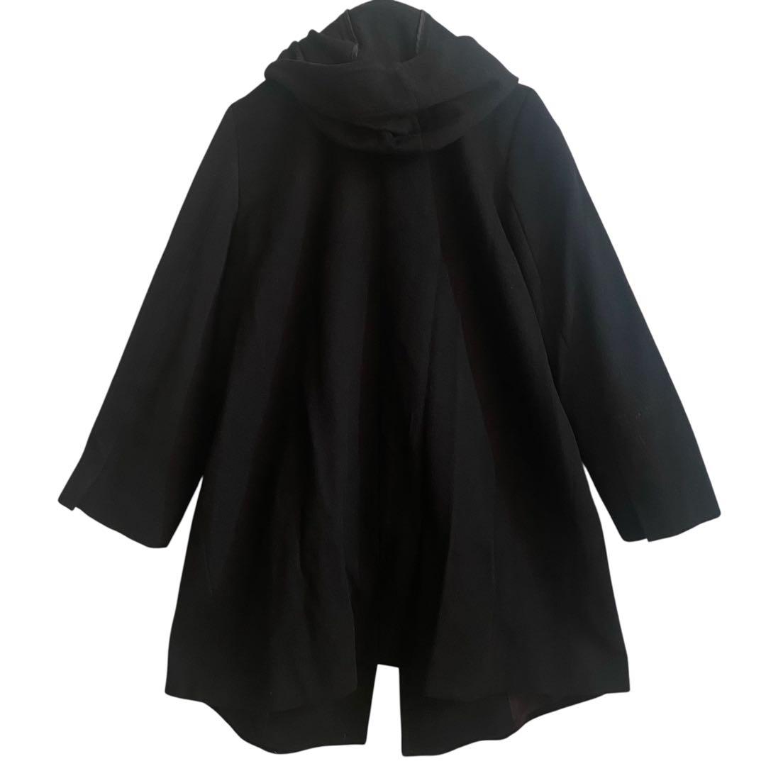 23区 20周年記念ロロピアーナ ピュアウールロングコート ブラック 3L 46