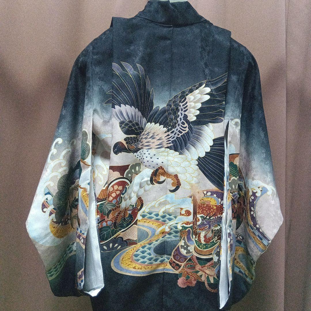 美品　七五三 豪華 子供 羽織　袴セット 着物12点　鷹 兜　男の子 ５歳 7歳