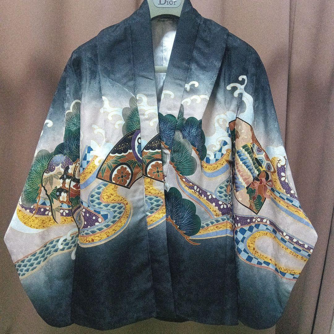 美品　七五三 豪華 子供 羽織　袴セット 着物12点　鷹 兜　男の子 ５歳 7歳