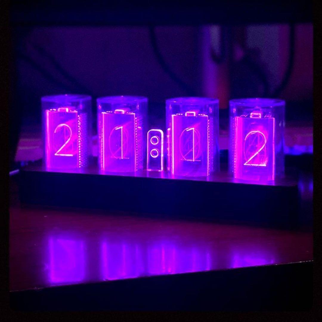 シュタインズゲート スタイル 発光管時計 クロック