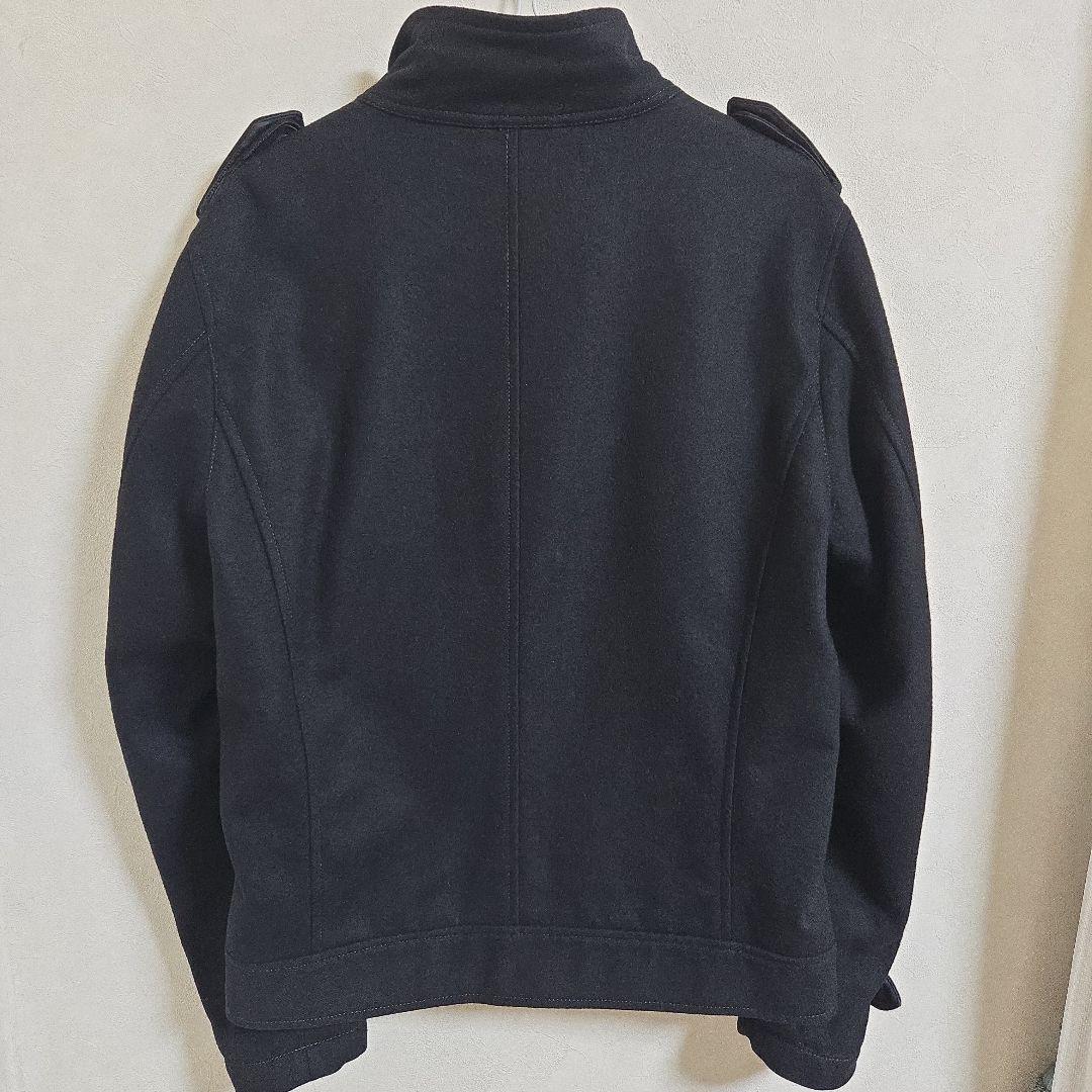 バーバリーブルーレーベル ウールコート ジャケット モノグラム 黒　M