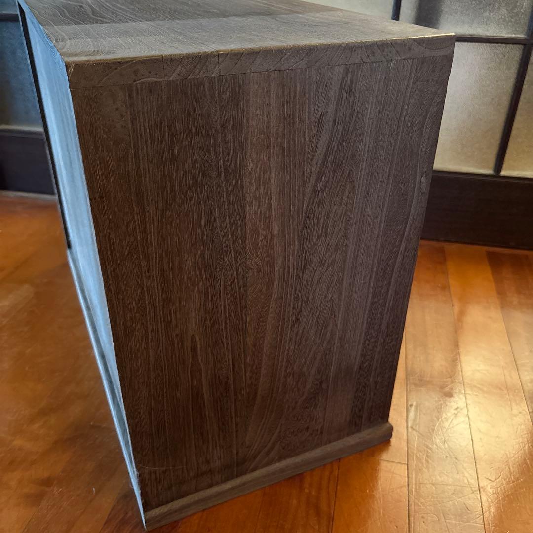 箱長　箪笥　木目込　桐木目込細工　鈴　昭和レトロ　インテリア　訳あり