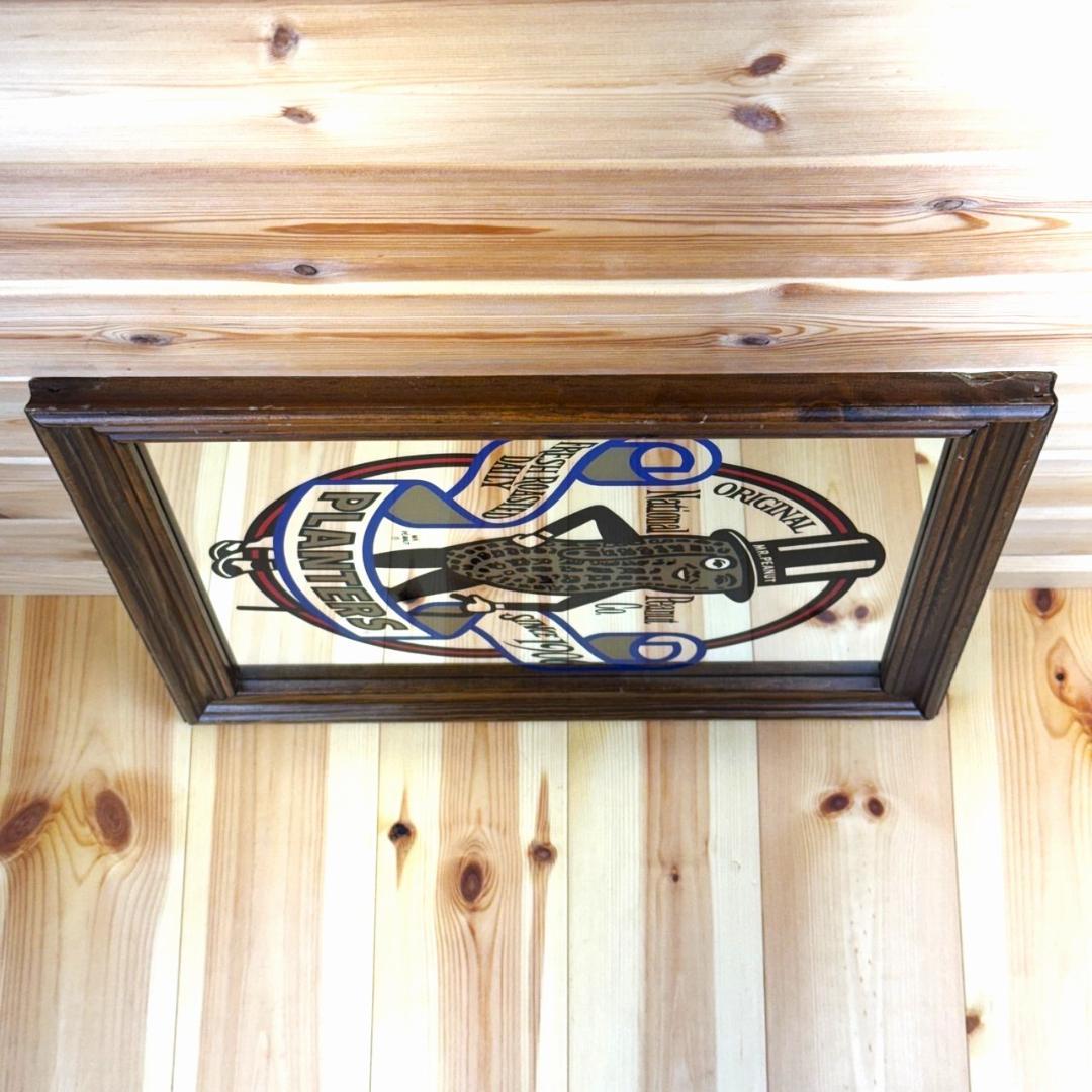 MR PEANUT ミスターピーナッツ ビンテージ 壁掛け パブミラー 鏡