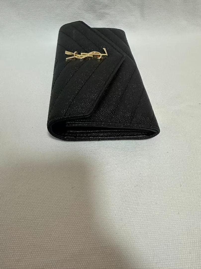 美品 Saint Laurent ブラック ロング財布