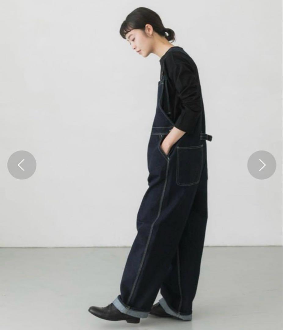 【新品タグ付き】かぐれ　デニムオーバーオール　インディゴ　サイズ1