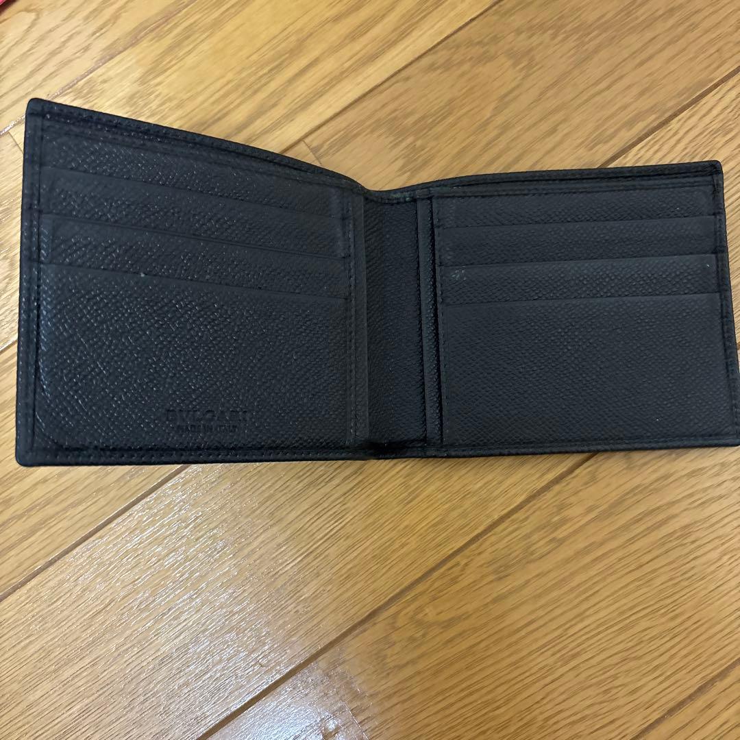 ★BULGARI ブラック 二つ折り財布