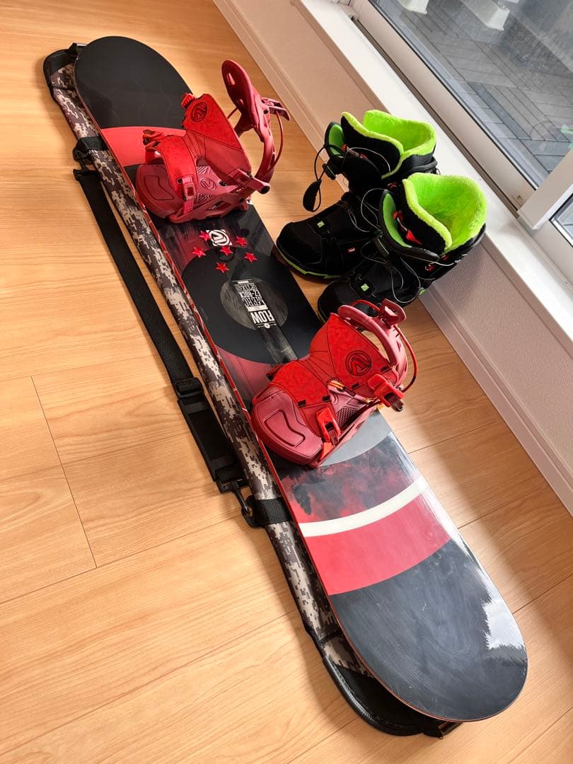 スノボ3点セット メンズ 153cm 26cm FLOW+HEAD