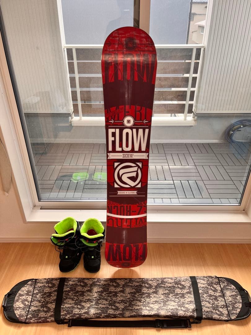 スノボ3点セット メンズ 153cm 26cm FLOW+HEAD